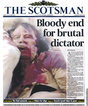 The Scotsman (UK) Newspaper Front Page for 21 October 2011