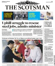The Scotsman (UK) Newspaper Front Page for 21 October 2015