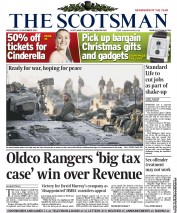 The Scotsman Newspaper Front Page (UK) for 21 November 2012