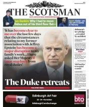 The Scotsman (UK) Newspaper Front Page for 21 November 2019