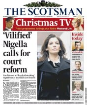The Scotsman (UK) Newspaper Front Page for 21 December 2013