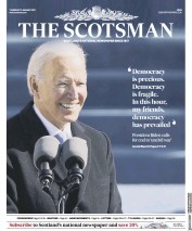 The Scotsman (UK) Newspaper Front Page for 21 January 2021