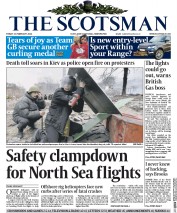 The Scotsman (UK) Newspaper Front Page for 21 February 2014