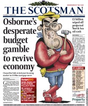 The Scotsman Newspaper Front Page (UK) for 21 March 2013