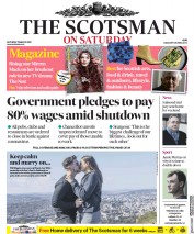 The Scotsman (UK) Newspaper Front Page for 21 March 2020