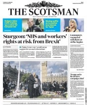 The Scotsman (UK) Newspaper Front Page for 21 June 2016