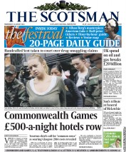 The Scotsman (UK) Newspaper Front Page for 21 August 2013