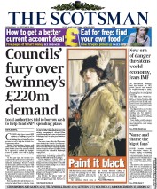 The Scotsman (UK) Newspaper Front Page for 21 September 2011