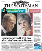 The Scotsman (UK) Newspaper Front Page for 21 September 2018