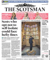 The Scotsman (UK) Newspaper Front Page for 21 September 2020