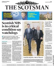 The Scotsman (UK) Newspaper Front Page for 22 October 2015