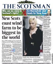 The Scotsman (UK) Newspaper Front Page for 22 November 2011