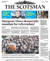 The Scotsman (UK) Newspaper Front Page for 22 March 2017