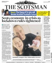 The Scotsman (UK) Newspaper Front Page for 22 April 2020