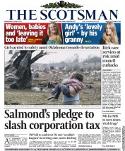 The Scotsman Newspaper Front Page (UK) for 22 May 2013