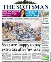 The Scotsman Newspaper Front Page (UK) for 22 May 2014