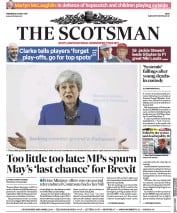 The Scotsman (UK) Newspaper Front Page for 22 May 2019