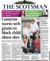 The Scotsman Newspaper Front Page (UK) for 22 July 2013
