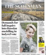 The Scotsman (UK) Newspaper Front Page for 22 July 2020