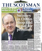 The Scotsman (UK) Newspaper Front Page for 22 September 2011