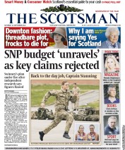 The Scotsman (UK) Newspaper Front Page for 22 September 2012