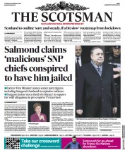 The Scotsman (UK) Newspaper Front Page for 23 February 2021