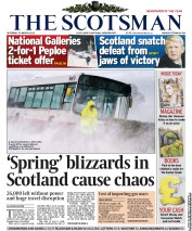 The Scotsman (UK) Newspaper Front Page for 23 March 2013