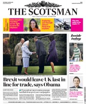 The Scotsman (UK) Newspaper Front Page for 23 April 2016