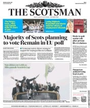The Scotsman (UK) Newspaper Front Page for 23 May 2016