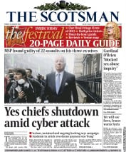 The Scotsman (UK) Newspaper Front Page for 23 August 2013