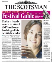 The Scotsman (UK) Newspaper Front Page for 23 August 2016