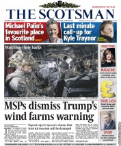 The Scotsman (UK) Newspaper Front Page for 24 November 2012