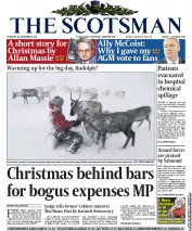 The Scotsman Newspaper Front Page (UK) for 24 December 2013