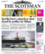 The Scotsman (UK) Newspaper Front Page for 24 December 2016