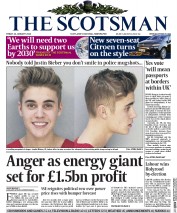 The Scotsman Newspaper Front Page (UK) for 24 January 2014