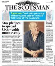 The Scotsman (UK) Newspaper Front Page for 24 January 2017