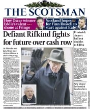 The Scotsman (UK) Newspaper Front Page for 24 February 2015