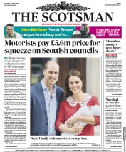The Scotsman (UK) Newspaper Front Page for 24 April 2018