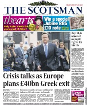 The Scotsman (UK) Newspaper Front Page for 24 May 2012