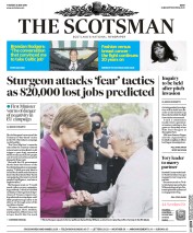 The Scotsman (UK) Newspaper Front Page for 24 May 2016