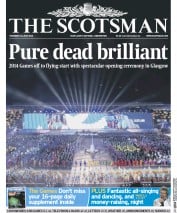 The Scotsman (UK) Newspaper Front Page for 24 July 2014