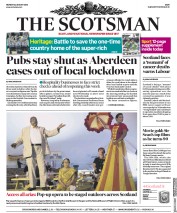The Scotsman (UK) Newspaper Front Page for 24 August 2020