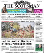 The Scotsman (UK) Newspaper Front Page for 24 September 2020