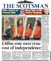 The Scotsman (UK) Newspaper Front Page for 25 October 2011