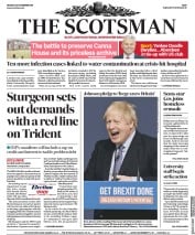 The Scotsman (UK) Newspaper Front Page for 25 November 2019