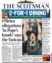 The Scotsman (UK) Newspaper Front Page for 25 February 2013