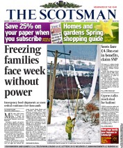 The Scotsman (UK) Newspaper Front Page for 25 March 2013