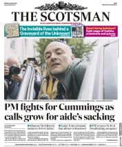 The Scotsman (UK) Newspaper Front Page for 25 May 2020