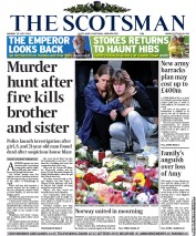 The Scotsman (UK) Newspaper Front Page for 25 July 2011