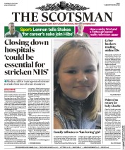 The Scotsman (UK) Newspaper Front Page for 25 July 2017